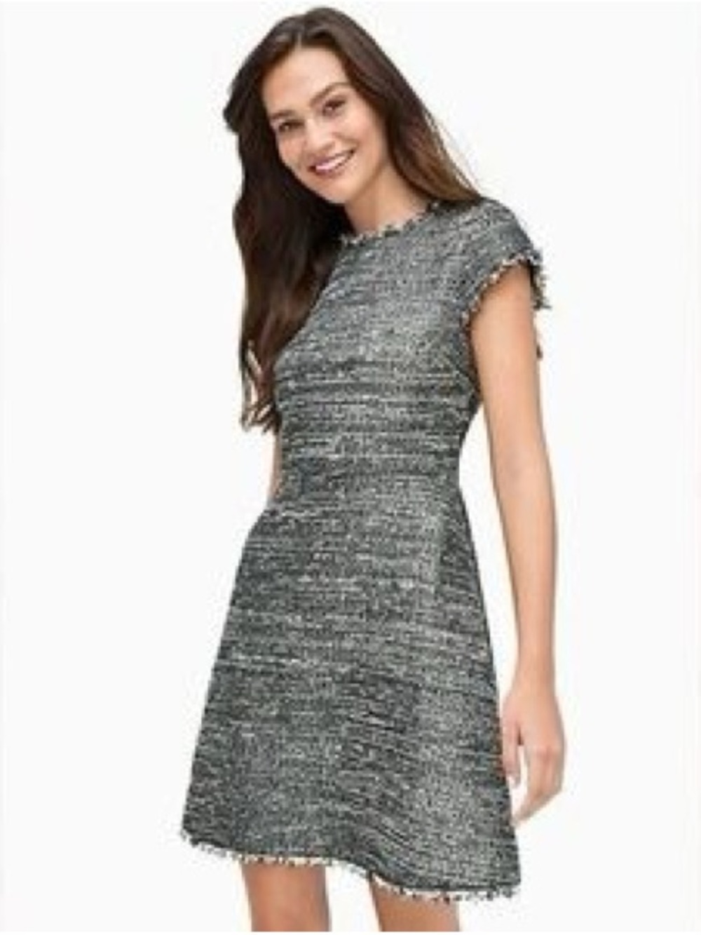 Kate Spade New York Party Tweed Fit & Flare Mini Dress NWT Size S Pockets